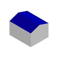 Isometric House On White Background vector