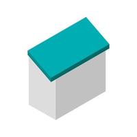 Isometric House On White Background vector