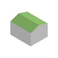 Isometric House On White Background vector