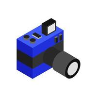 Isometric Camera On White Background vector