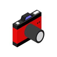 Isometric Camera On White Background vector