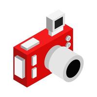 Isometric Camera On White Background vector