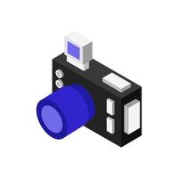 Isometric Camera On White Background vector