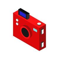 Isometric Camera On White Background vector