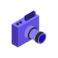 Isometric Camera On White Background vector