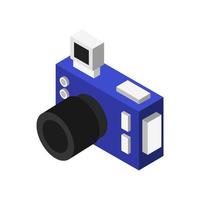 Isometric Camera On White Background vector