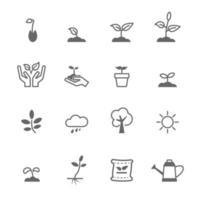 Sprout Icons Vector