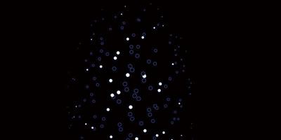 Dark BLUE vector template with circles.
