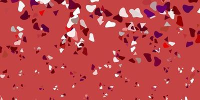 Light pink vector background with random forms.