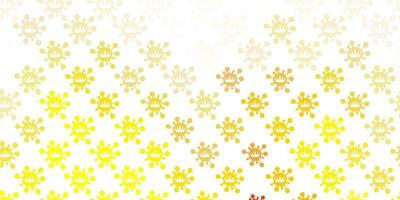 Light Orange vector texture with disease symbols.