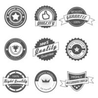 quality badges symbol vector