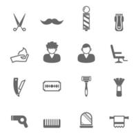 barber icons vector