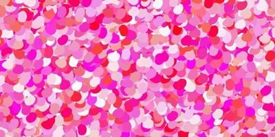 Light pink vector background with random forms.