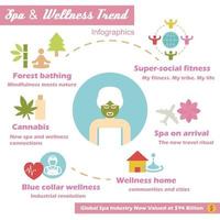 spa and wellness trend vector