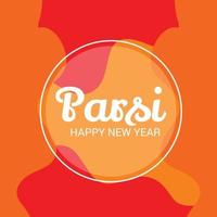 illustration of a Background for Parsi New Year. vector