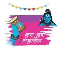 vector illustration of a Background for Happy Maha Shivratri.