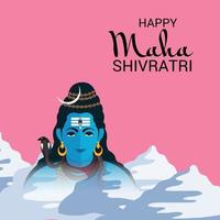 vector illustration of a Background for Happy Maha Shivratri.