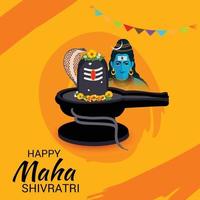 vector illustration of a Background for Happy Maha Shivratri.