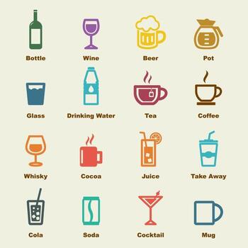 beverage vector elements