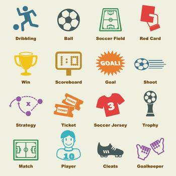 soccer vector elements