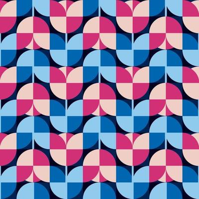 Abstract seamless pattern. Tulip flowers vector