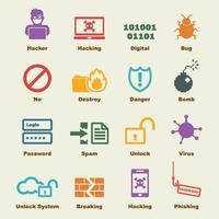 hacker vector elements