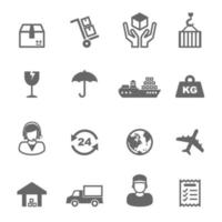 iconos de vector de envío