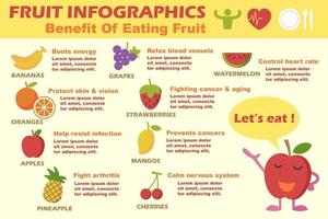 infografías de vectores de frutas