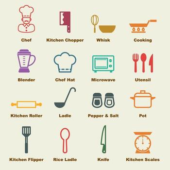 kitchen vector elements