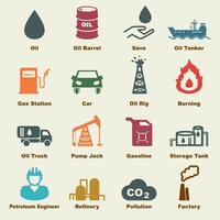 elementos de vector de petroleo