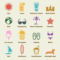 beach vector elements