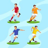 Soccer Player Character Collection vector