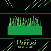 illustration of a Background for Parsi New Year. vector