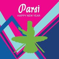 Printillustration of a Background for Parsi New Year. vector