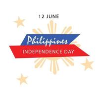 Vector illustration of a Background for Philippines Independence Day.