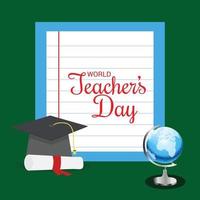 Vector illustration of a Background for World Teacher's Day.