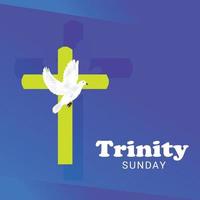 Vector illustration of a background for Trinity Sunday.