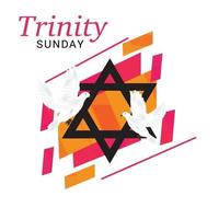 Vector illustration of a background for Trinity Sunday.