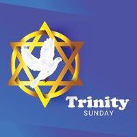 Vector illustration of a background for Trinity Sunday.