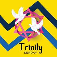 Vector illustration of a background for Trinity Sunday.