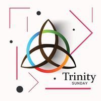 Vector illustration of a background for Trinity Sunday.