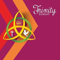 Vector illustration of a background for Trinity Sunday.