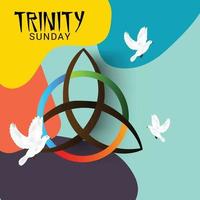 Vector illustration of a background for Trinity Sunday.