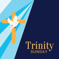 Vector illustration of a background for Trinity Sunday.