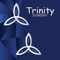 Vector illustration of a background for Trinity Sunday.