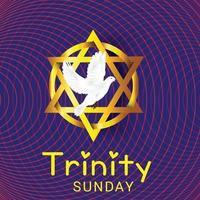 Vector illustration of a background for Trinity Sunday.