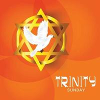 Vector illustration of a background for Trinity Sunday.