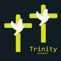 Vector illustration of a background for Trinity Sunday.