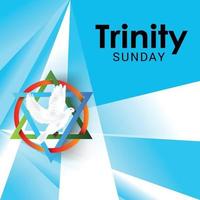 Vector illustration of a background for Trinity Sunday.