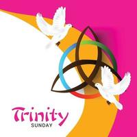 Vector illustration of a background for Trinity Sunday.